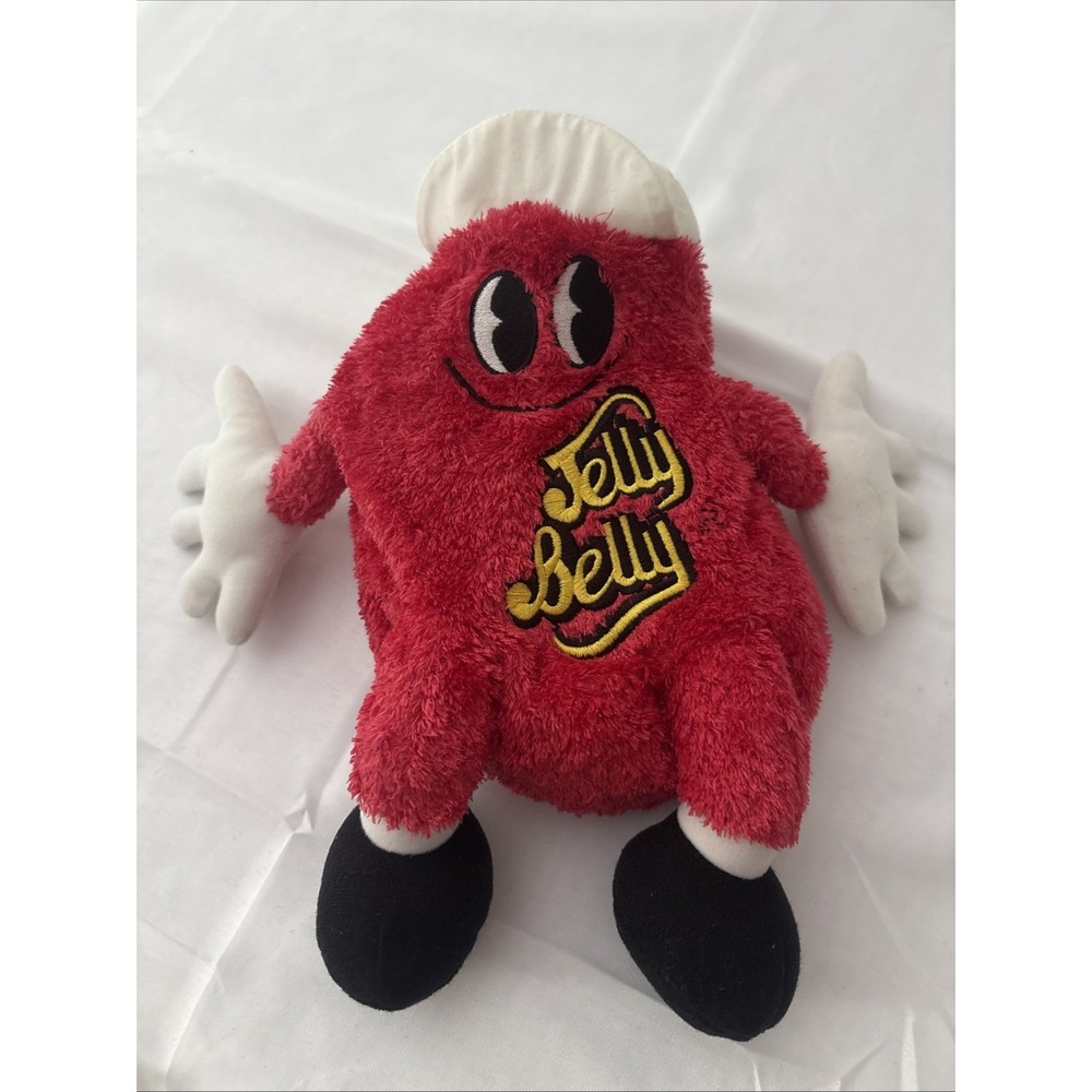 Mr Jelly Belly 12in Cherry Red Mascot Chef Hat Stuffed Plush Embroidered Retired
